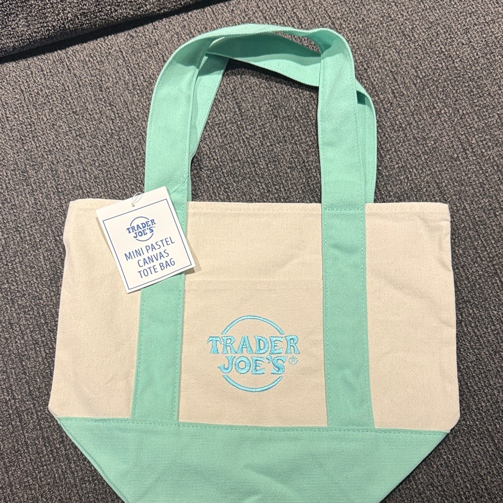 Mint Canvas Tote Bag